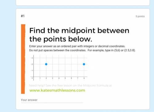 Find the midpoint of a segment. It is geometry please help.