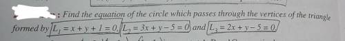 Find equation on the circle​