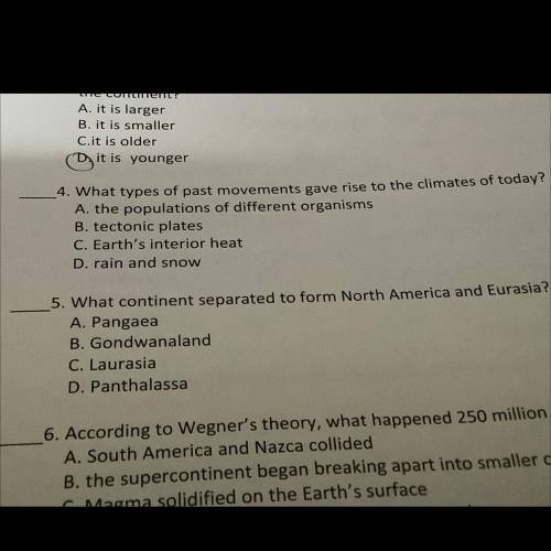 Does anyone know the answer for the question four?