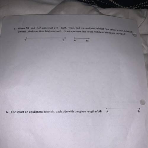 I need help ASAP for geometry construction