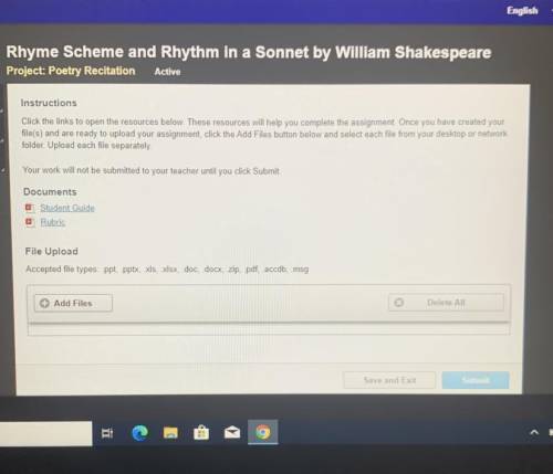 Rhyme Scheme and Rhythm in a Sonnet by William Shakespeare

Project: Poetry Recitation
Active
Inst