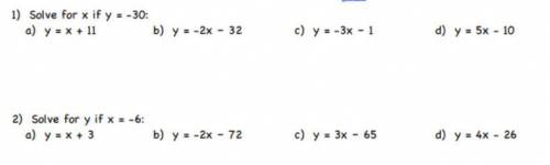 WILL MARK BRAINLIEST! Solve for X and Y