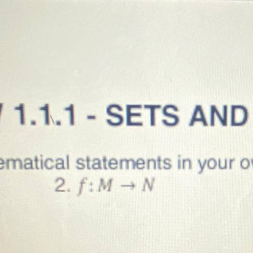 Rewrite the following mathematical statement in your own words￼