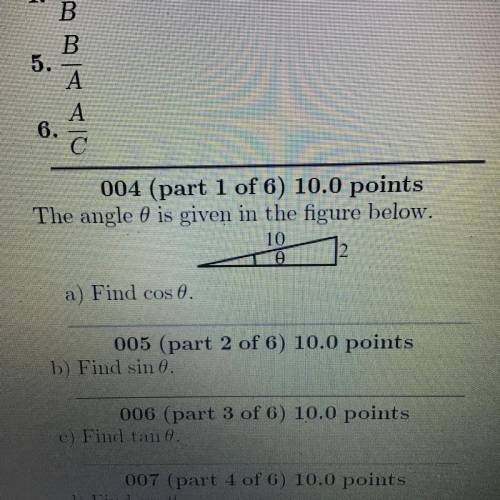 How would I do part a on question 4?