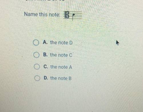 Name this note A. the note DB. the note CC. the note AD. the note B​