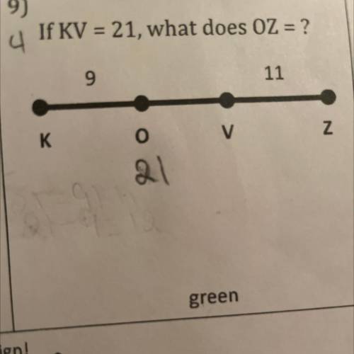 Is KV=21, what does OZ=
Please help