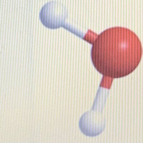 This is a model of a water molecule which has two hydrogen atoms and one oxygen atom. Why ISN'T wat