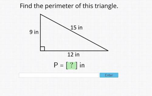 Find the perimeter of this triangle