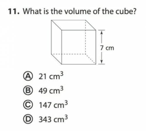 What is the volume of the cube?​