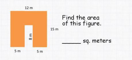 Find the area of this figure