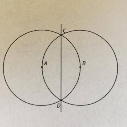 This diagram was created by starting with points A and

B and using only straightedge and compass