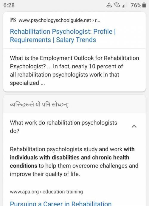 10 Facts on Rehabilitation Psychology job. -plz