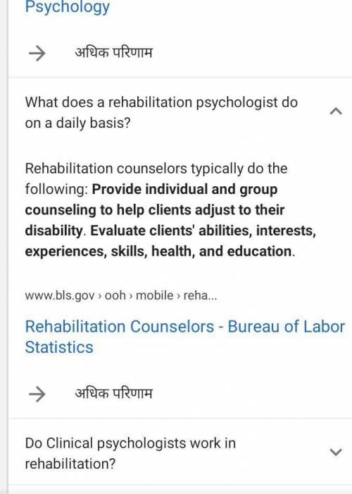 10 Facts on Rehabilitation Psychology job. -plz