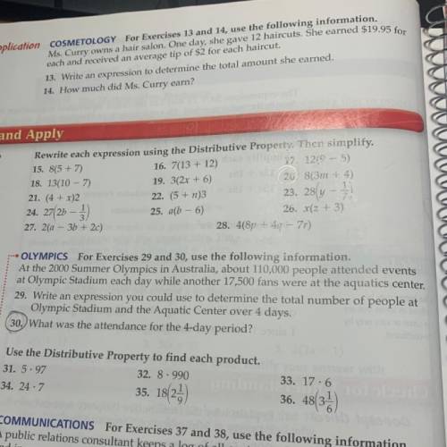 Does anyone know number 30?