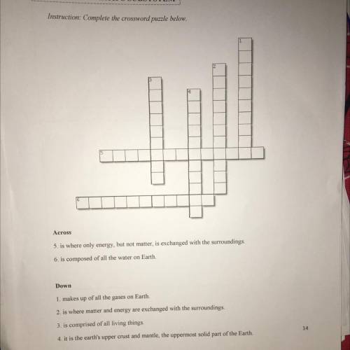Complete the crossword puzzle below