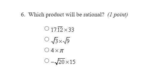 Which Product is Rational?