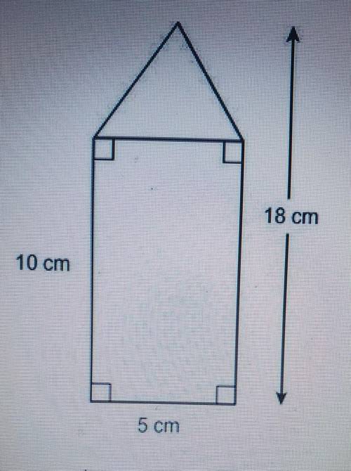 What is the area of the figure?○ 45 cm²○50 cm²○70 cm²○90 cm²​