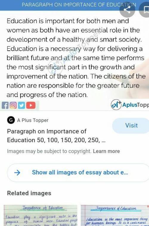 Look essay about education ​
