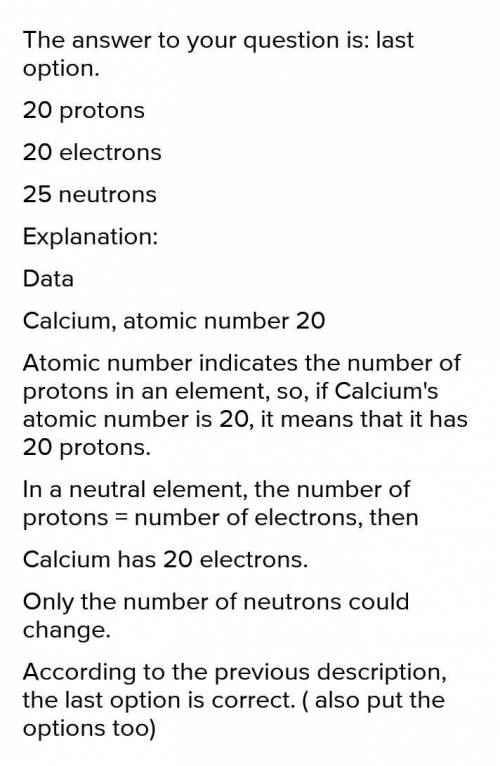 What is the atomic number of all Calcium Isotopes?