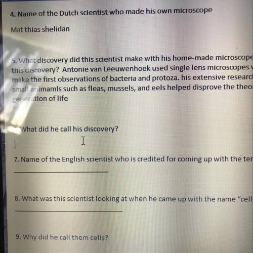 6. What did he call his discovery?