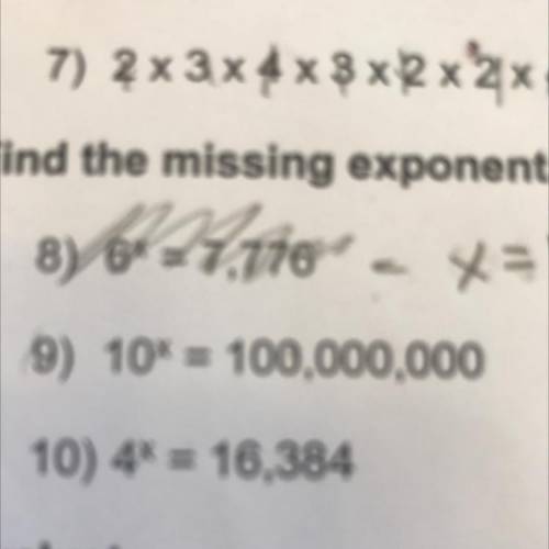 10x = 100,100,000 - FIND MISSING EXPONENT
