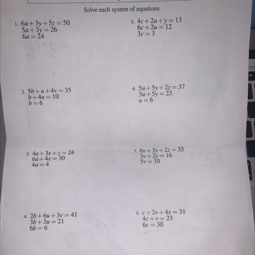 If you can solve any of this!!! I just need to get 4 done! With explanations .