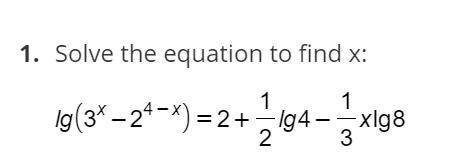 Logarithm Equation (do include steps and explanation, thank you)