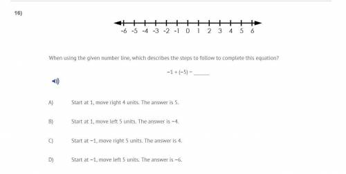 When using the given number line, which describes the steps to follow to complete this equation?