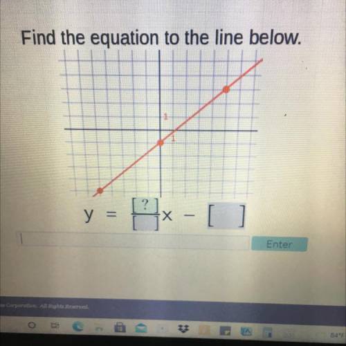 Please help
Find the equation to the line below.
w
y =
12x-[