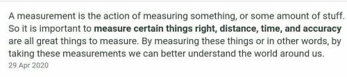 2 Mention any two importance of measurement​
