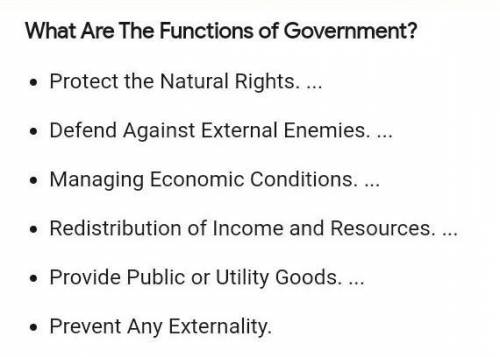 What are the functions of state government.please help ​