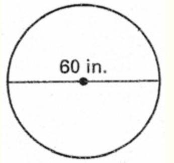 Referring to the figure, find the circumference

of the circle. Round the answer to the nearest wh
