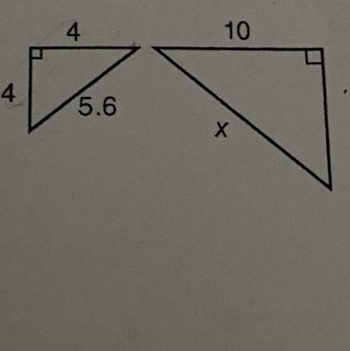 I need help it says
Each pair of polygons is similar determine each missing side measure?