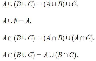 For sets A, B are valid the following statement: