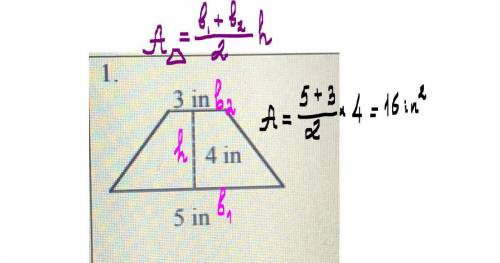 What is the area of this trapezoid? Please find the correct answer and equation.