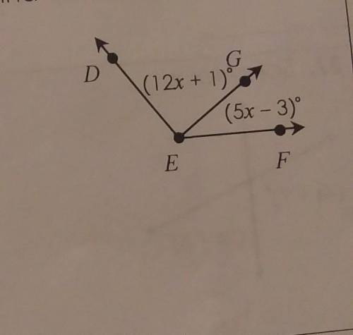 PLS HELP I NEED A LOT OF HELPIf m<DEF = 117°, find the value of x​