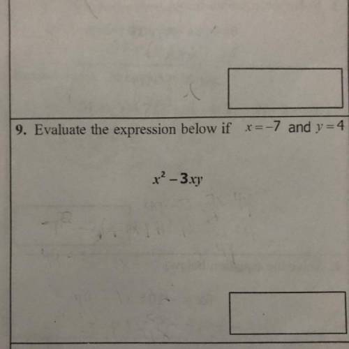 (Can someone help it’s due tomorrow) x^2 -3xy x= -7 and y=4