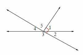 3. Use the diagram 2 and 3 are ____ angles 1. complementary 2. vertical 3. right 4. supplementary