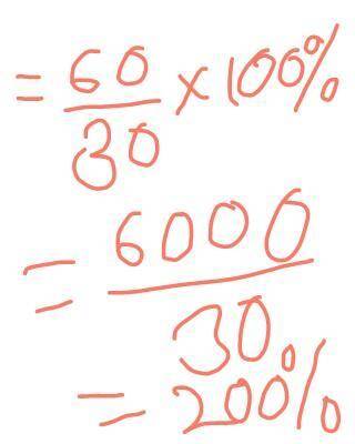 28) If 60% of A is 30% of B, then B is what percent of A?

A. 3%
B. 30%
C. 200%
D. 300%
E. 900%