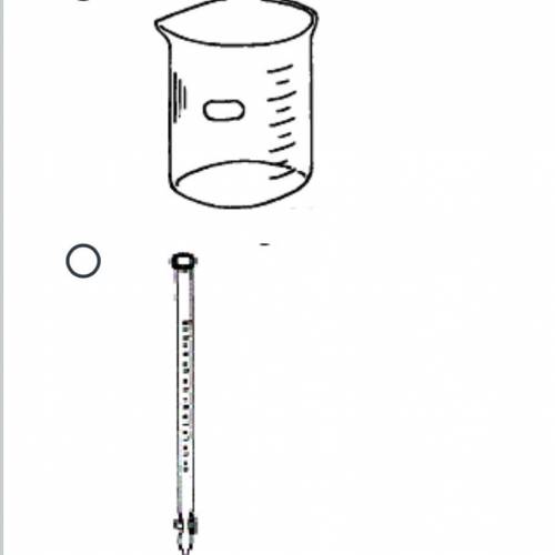 Which diagram is a graduated cylinder?