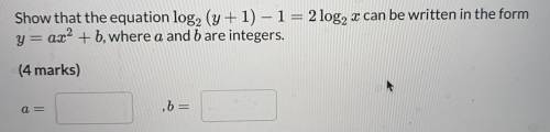 Maths log question please help- image attached