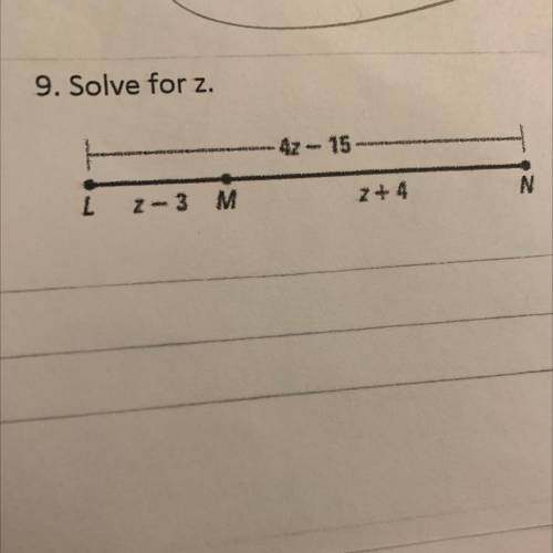 Help me I need to solve for z