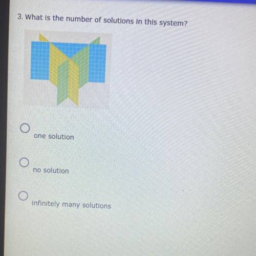 3. What is the number of solutions in this system?