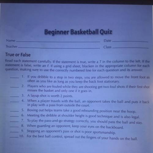 I need help with these basketball questions!