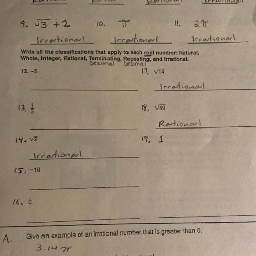 I need help with 12-19!! giving BRAINLIEST