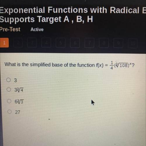 What is the simplified base of the function