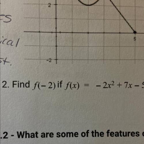Find f(-2) if f(x) = -2x^2+7x-5