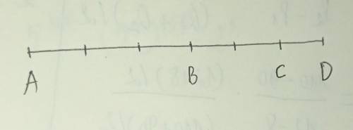 A, B, C y D son puntos Co lineales tal que BC es el doble de

 
CD y B es punto medio de AD. calcula