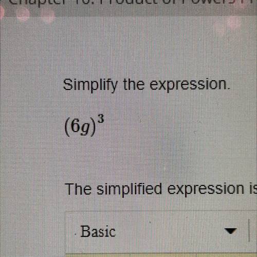 Simplify the expression