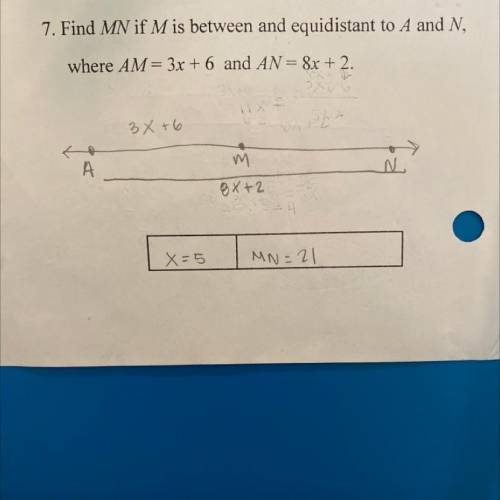 I need help showing my work for the answer.